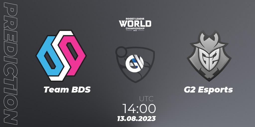 Team BDS vs G2 Esports: Match Prediction. 13.08.2023 at 14:00, Rocket League, Rocket League Championship Series 2022-23 - World Championship Playoffs