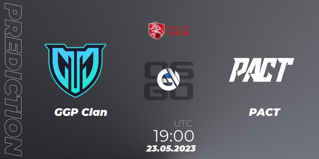 GGP Clan vs PACT: Match Prediction. 23.05.2023 at 19:00, Counter-Strike (CS2), Polish Esports League 2023 Split 2