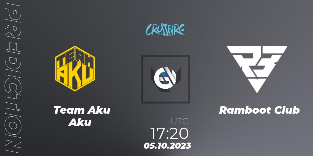 Team Aku Aku vs Ramboot Club: Match Prediction. 05.10.2023 at 17:20, VALORANT, LVP - Crossfire Cup 2023: Contenders #1
