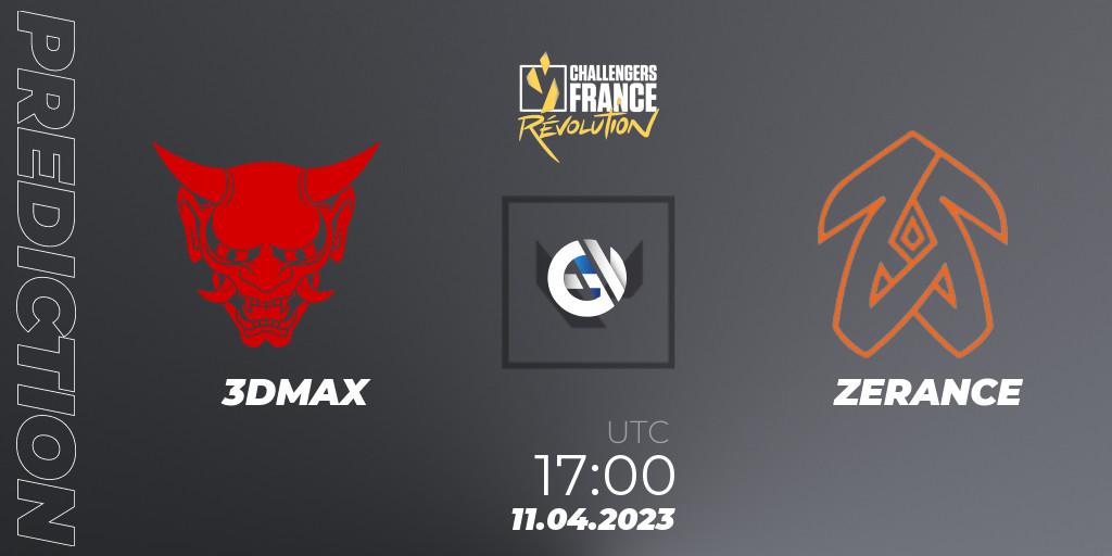 3DMAX vs ZERANCE: Match Prediction. 11.04.23, VALORANT, VALORANT Challengers France: Revolution Split 2 - Regular Season