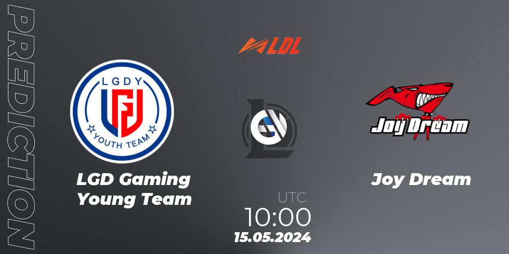 LGD Gaming Young Team vs Joy Dream: Match Prediction. 15.05.2024 at 10:00, LoL, LDL 2024 - Stage 2