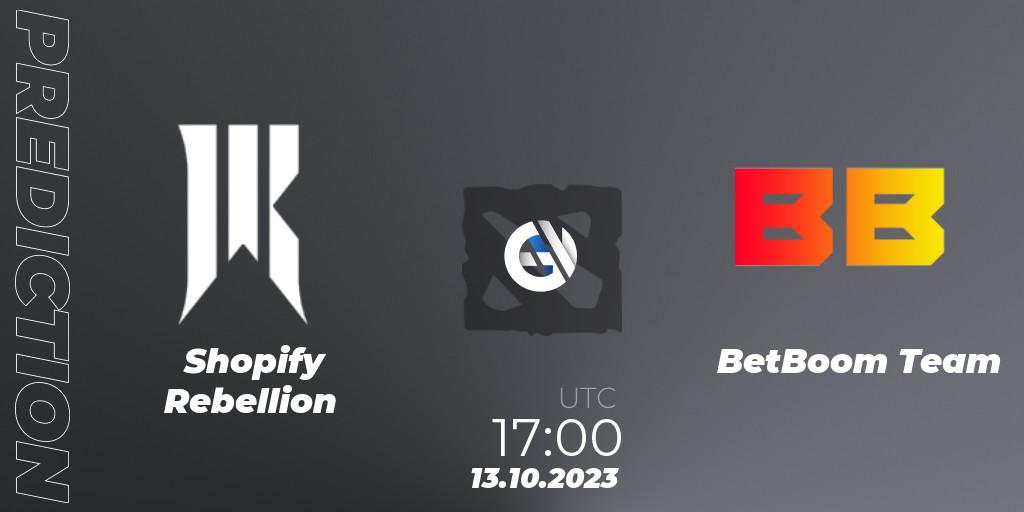 Shopify Rebellion vs BetBoom Team: Match Prediction. 13.10.23, Dota 2, The International 2023 - Group Stage