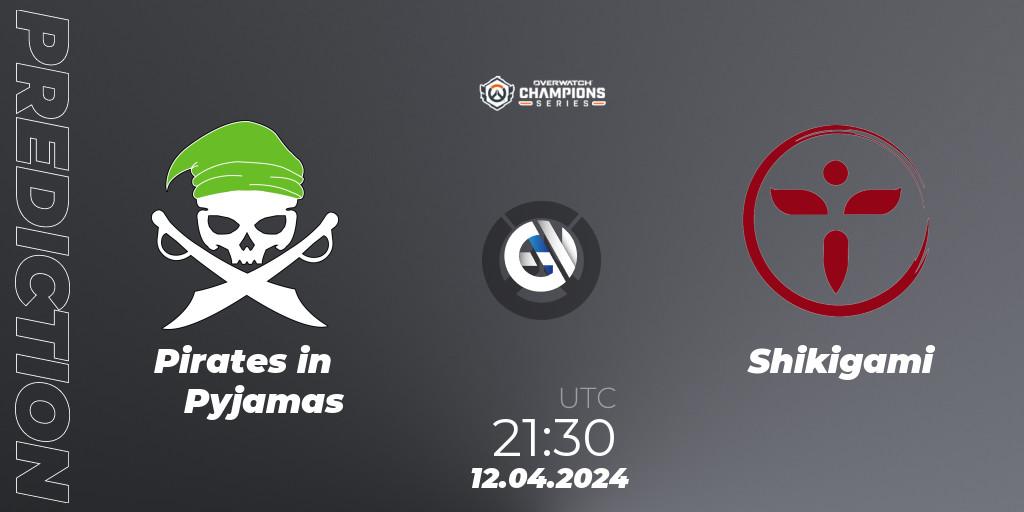 Pirates in Pyjamas vs Shikigami: Match Prediction. 12.04.2024 at 21:30, Overwatch, Overwatch Champions Series 2024 - North America Stage 2 Group Stage