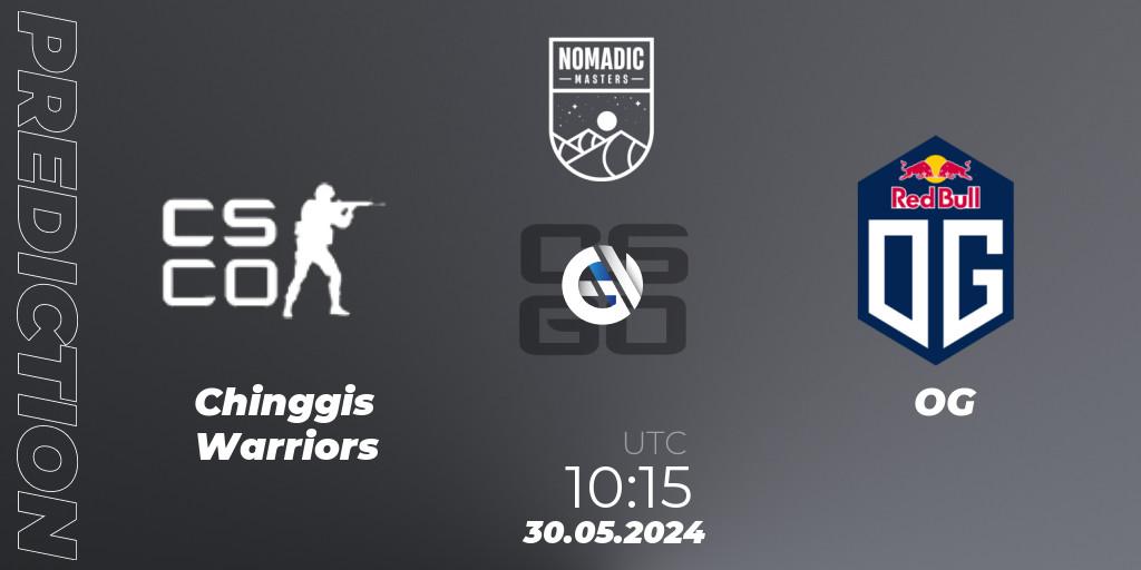 Chinggis Warriors vs OG: Match Prediction. 30.05.2024 at 11:25, Counter-Strike (CS2), MESA Nomadic Masters: Spring 2024