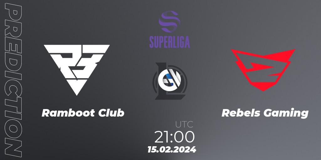 Ramboot Club vs Rebels Gaming: Match Prediction. 15.02.2024 at 21:00, LoL, Superliga Spring 2024 - Group Stage