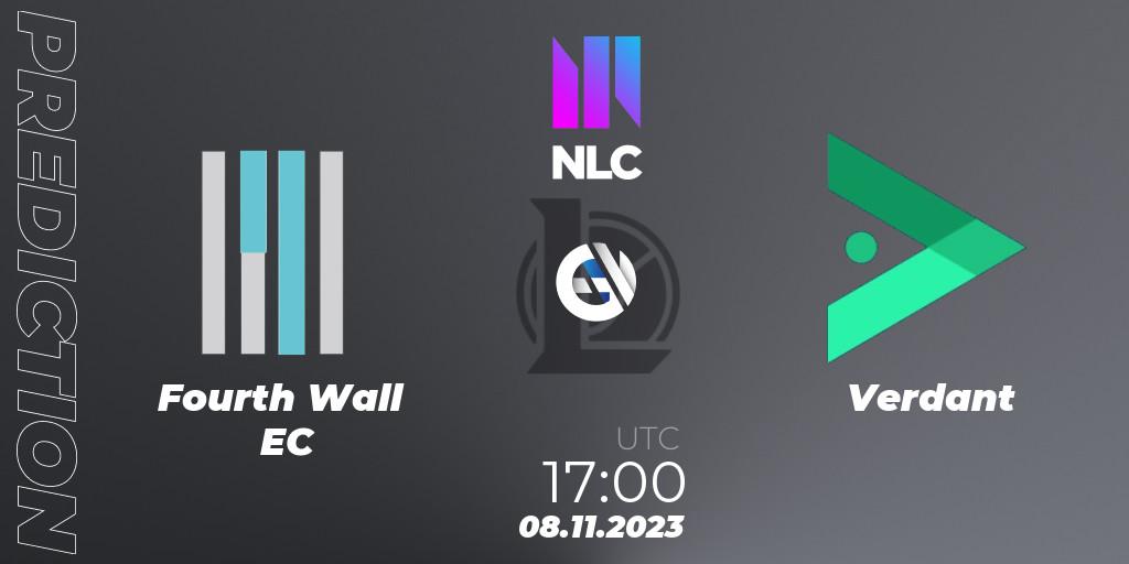 Fourth Wall EC vs Verdant: Match Prediction. 08.11.2023 at 17:00, LoL, NLC Aurora Cup 2023