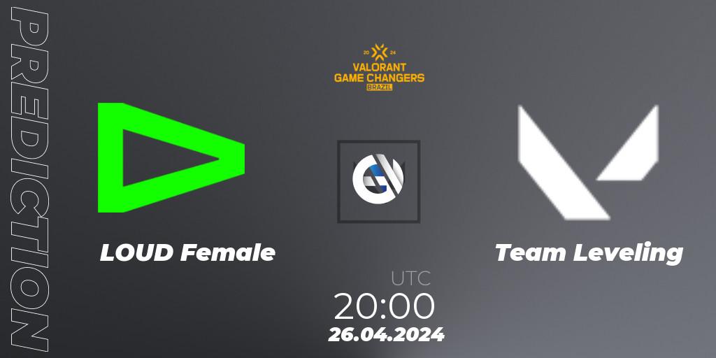 LOUD Female vs Team Leveling: Match Prediction. 26.04.24, VALORANT, VCT 2024: Game Changers Brazil Series 1