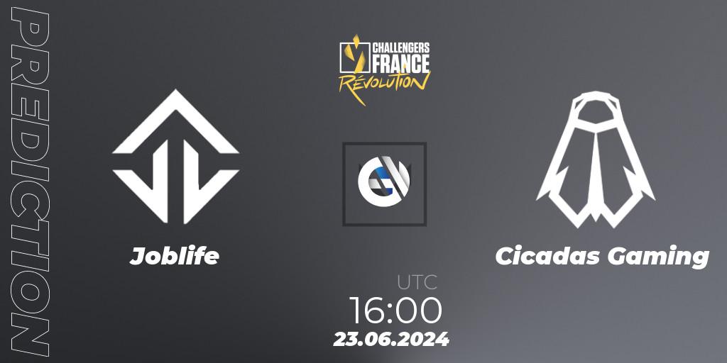Joblife vs Cicadas Gaming: Match Prediction. 23.06.2024 at 16:00, VALORANT, VALORANT Challengers 2024 France: Revolution Split 2
