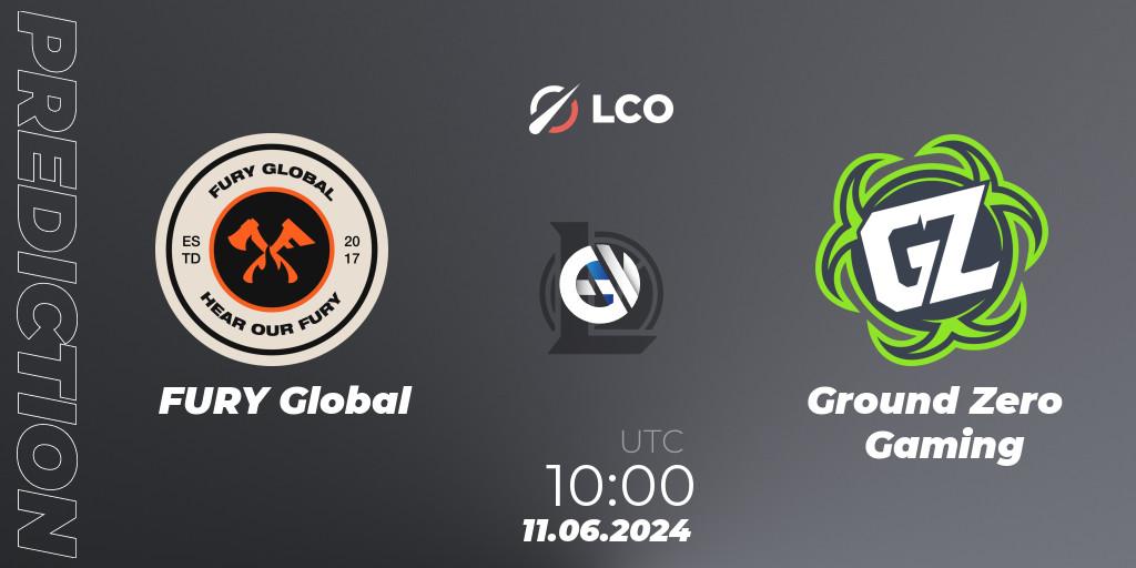 FURY Global vs Ground Zero Gaming: Match Prediction. 11.06.2024 at 10:00, LoL, LCO Split 2 2024 - Group Stage