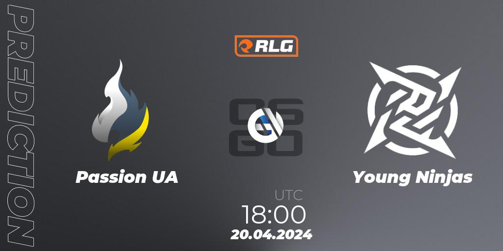 Passion UA vs Young Ninjas: Match Prediction. 20.04.24, CS2 (CS:GO), RES European Series #2
