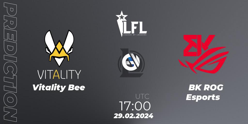 Vitality Bee vs BK ROG Esports: Match Prediction. 29.02.24, LoL, LFL Spring 2024