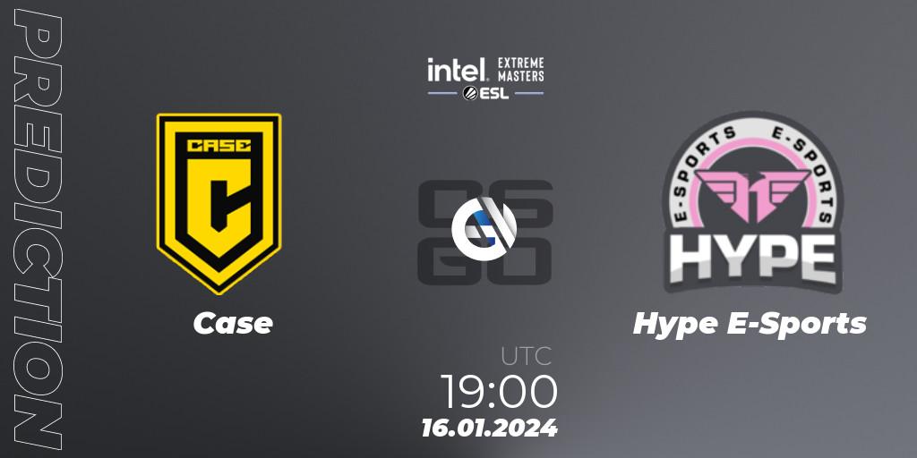 Case vs Hype E-Sports: Match Prediction. 16.01.2024 at 19:00, Counter-Strike (CS2), Intel Extreme Masters China 2024: South American Open Qualifier #2