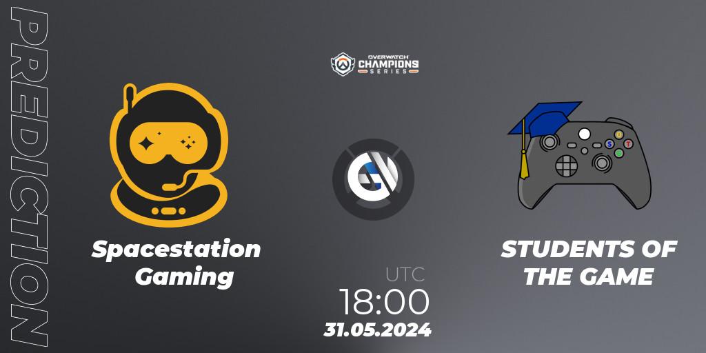 Spacestation Gaming vs STUDENTS OF THE GAME: Match Prediction. 31.05.2024 at 18:00, Overwatch, Overwatch Champions Series 2024 Major