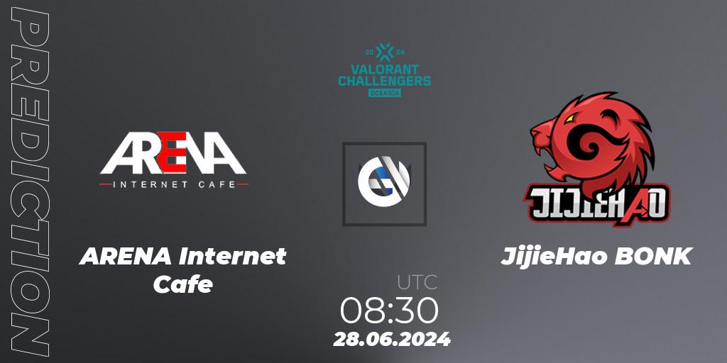 ARENA Internet Cafe vs JijieHao BONK: Match Prediction. 02.07.2024 at 08:30, VALORANT, VALORANT Challengers 2024 Oceania: Split 2