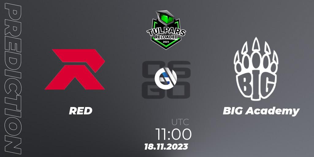 RED vs BIG Academy: Match Prediction. 18.11.2023 at 11:00, Counter-Strike (CS2), Monsters Reloaded 2023: German Qualifier