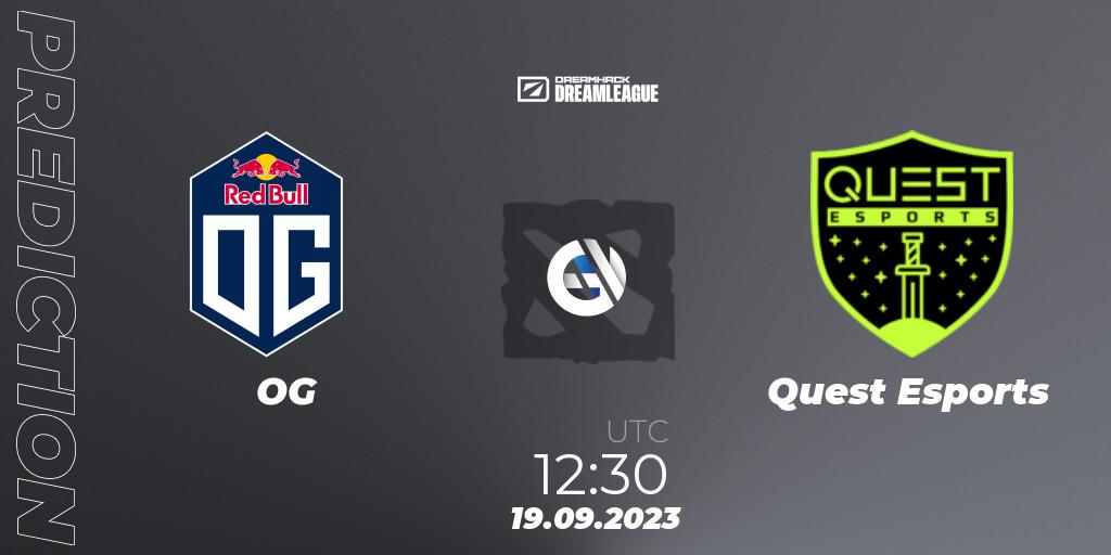 OG vs PSG Quest: Match Prediction. 19.09.2023 at 12:31, Dota 2, DreamLeague Season 21