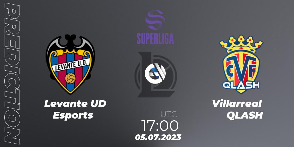 Levante UD Esports vs Villarreal QLASH: Match Prediction. 05.07.2023 at 16:00, LoL, LVP Superliga 2nd Division 2023 Summer