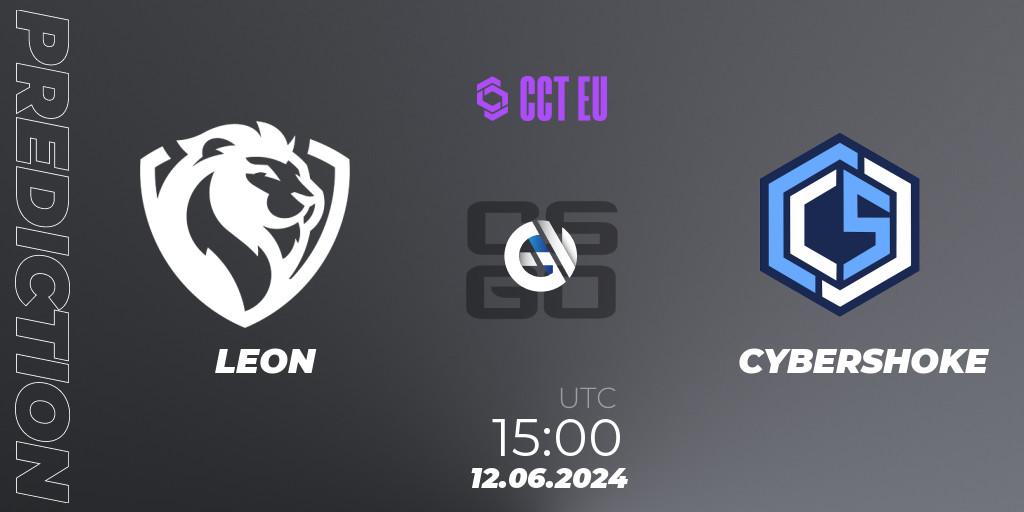 LEON vs CYBERSHOKE: Match Prediction. 12.06.2024 at 15:00, Counter-Strike (CS2), CCT Season 2 European Series #6 Play-In