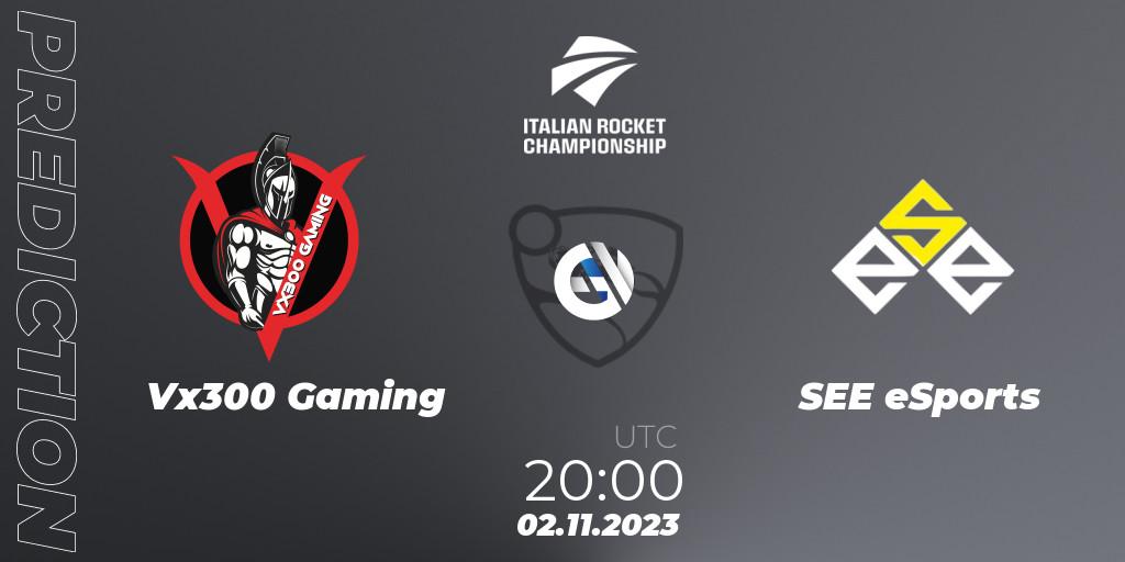 Vx300 Gaming vs SEE eSports: Match Prediction. 02.11.2023 at 20:00, Rocket League, Italian Rocket Championship Season 11Serie A Relegation