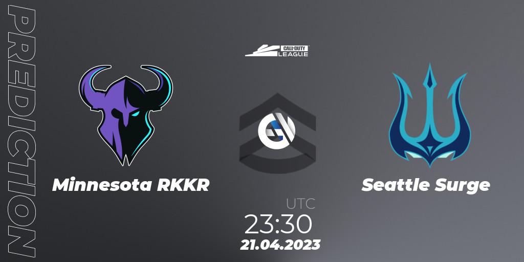 Minnesota RØKKR vs Seattle Surge: Match Prediction. 21.04.2023 at 23:30, Call of Duty, Call of Duty League 2023: Stage 4 Major