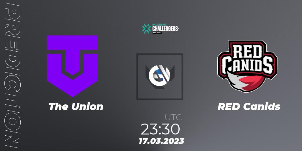 The Union vs RED Canids: Match Prediction. 17.03.2023 at 23:00, VALORANT, VALORANT Challengers 2023: Brazil Split 1