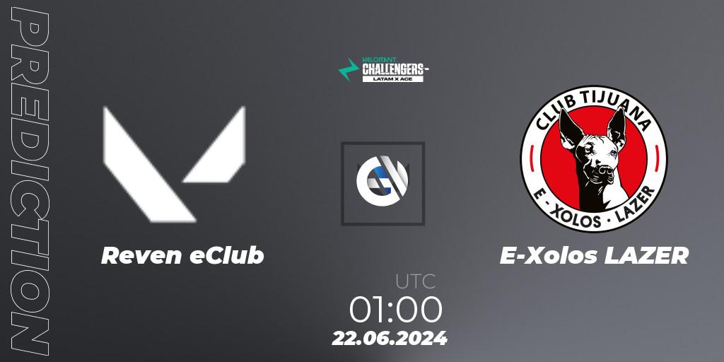 Reven eClub vs E-Xolos LAZER: Match Prediction. 22.06.2024 at 01:00, VALORANT, VALORANT Challengers 2024 LAN: Split 2