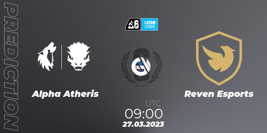 Alpha Atheris vs Reven Esports: Match Prediction. 27.03.23, Rainbow Six, LATAM League 2023 - Stage 1