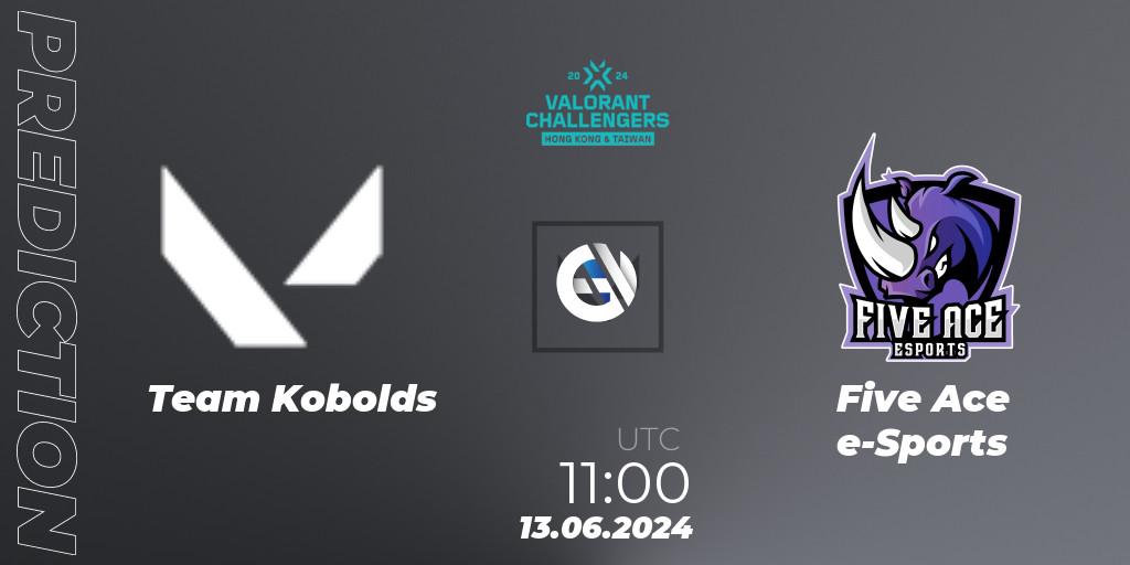 Team Kobolds vs Five Ace e-Sports: Match Prediction. 13.06.2024 at 11:00, VALORANT, VALORANT Challengers Hong Kong and Taiwan 2024: Split 2