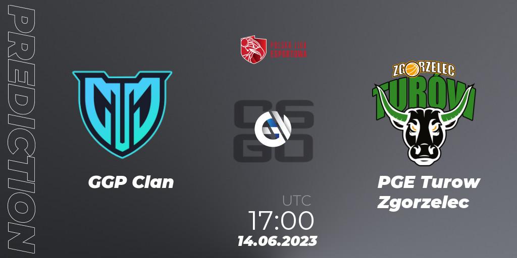 GGP Clan vs PGE Turow Zgorzelec: Match Prediction. 14.06.2023 at 17:15, Counter-Strike (CS2), Polish Esports League 2023 Split 2