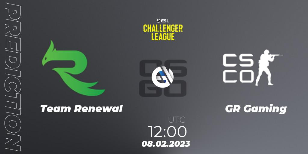 Team Renewal vs GR Gaming: Match Prediction. 08.02.23, CS2 (CS:GO), ESL Challenger League Season 44: Asia-Pacific