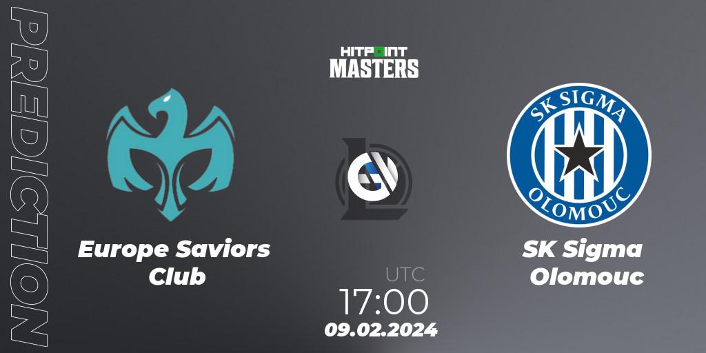 Europe Saviors Club vs SK Sigma Olomouc: Match Prediction. 09.02.2024 at 17:00, LoL, Hitpoint Masters Spring 2024