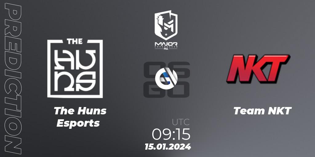 The Huns Esports vs Team NKT: Match Prediction. 15.01.2024 at 09:15, Counter-Strike (CS2), PGL CS2 Major Copenhagen 2024 East Asia RMR Open Qualifier