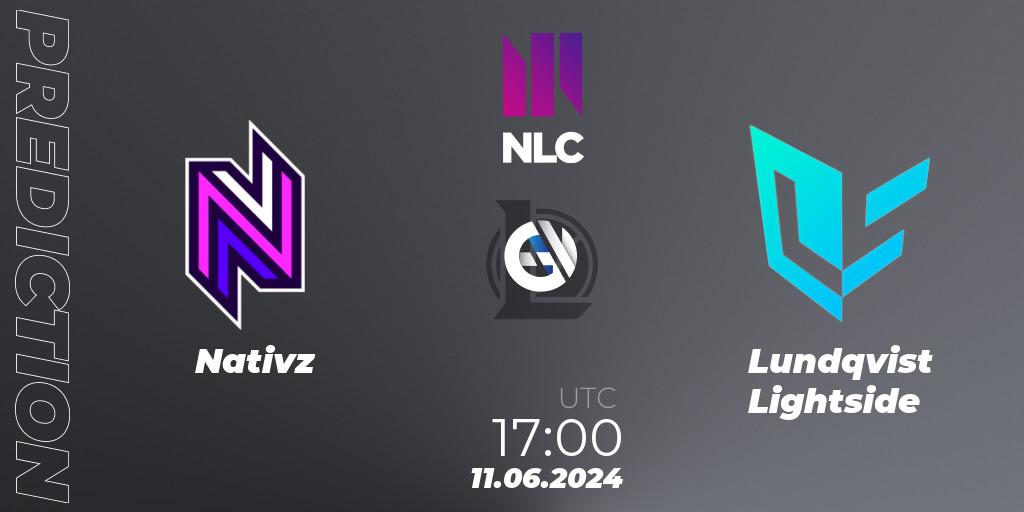 Nativz vs Lundqvist Lightside: Match Prediction. 11.06.2024 at 17:00, LoL, NLC 1st Division Summer 2024