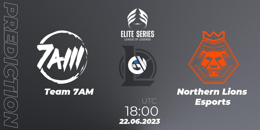Team 7AM vs Northern Lions Esports: Match Prediction. 22.06.2023 at 18:00, LoL, Elite Series Summer 2023