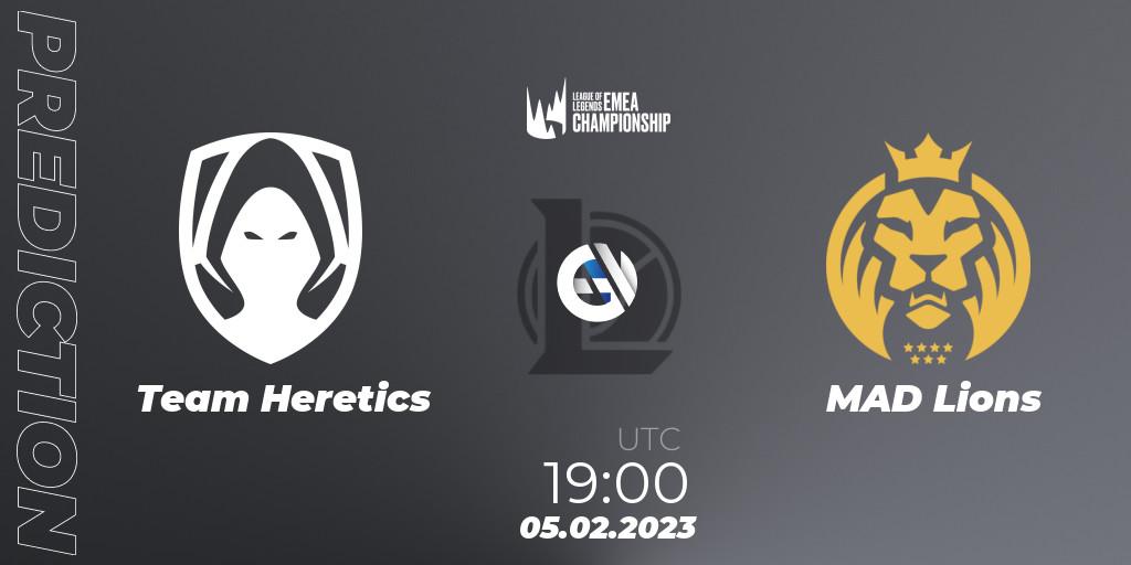 Team Heretics vs MAD Lions: Match Prediction. 05.02.2023 at 19:00, LoL, LEC Winter 2023 - Stage 1