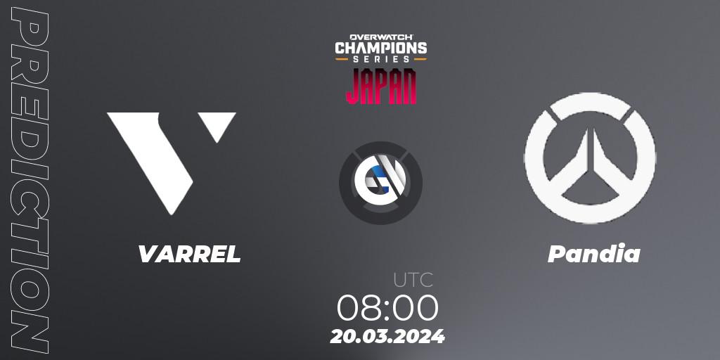 VARREL vs Pandia: Match Prediction. 20.03.2024 at 09:00, Overwatch, Overwatch Champions Series 2024 - Stage 1 Japan