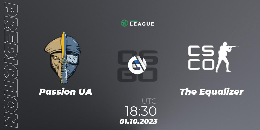 Passion UA vs The Equalizer: Match Prediction. 01.10.2023 at 18:30, Counter-Strike (CS2), ESEA Season 46: Main Division - Europe