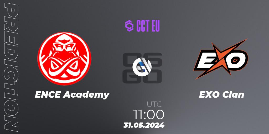 ENCE Academy vs EXO Clan: Match Prediction. 31.05.2024 at 11:00, Counter-Strike (CS2), CCT Season 2 Europe Series 5 Closed Qualifier