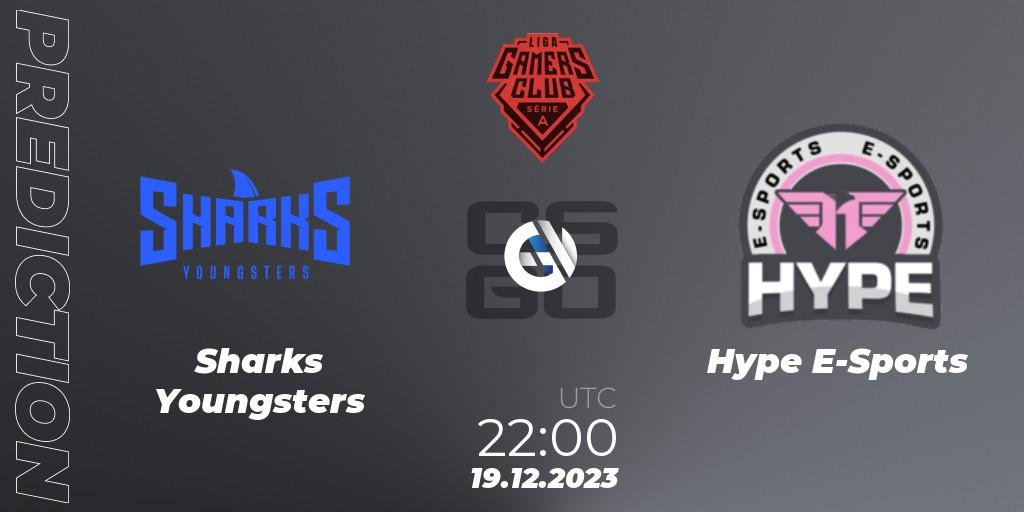 Sharks Youngsters vs Hype E-Sports: Match Prediction. 19.12.2023 at 22:00, Counter-Strike (CS2), Gamers Club Liga Série A: December 2023