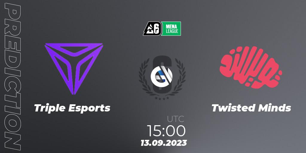 Triple Esports vs Twisted Minds: Match Prediction. 13.09.2023 at 15:00, Rainbow Six, MENA League 2023 - Stage 2