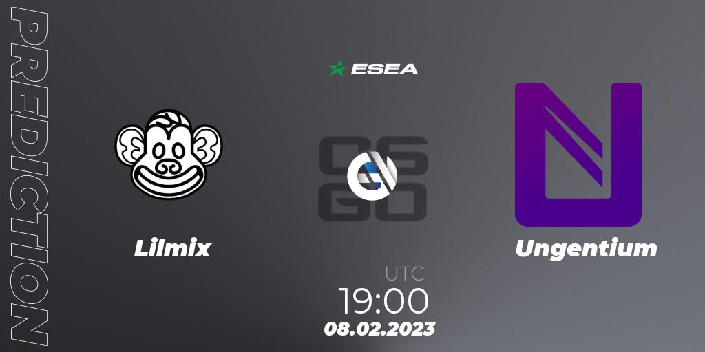 Lilmix vs Ungentium: Match Prediction. 08.02.23, CS2 (CS:GO), ESEA Season 44: Advanced Division - Europe
