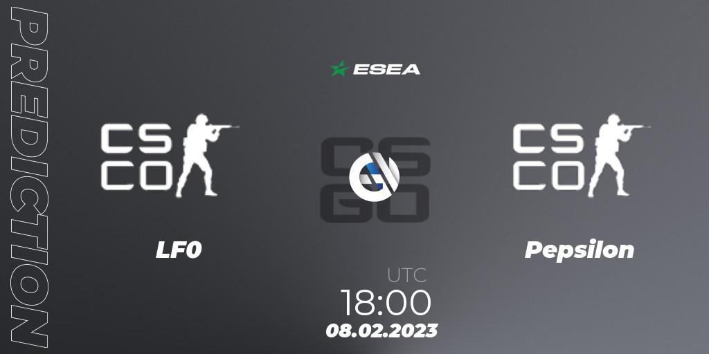 Cosmo Esports vs Pepsilon: Match Prediction. 08.02.2023 at 18:00, Counter-Strike (CS2), ESEA Season 44: Advanced Division - Europe