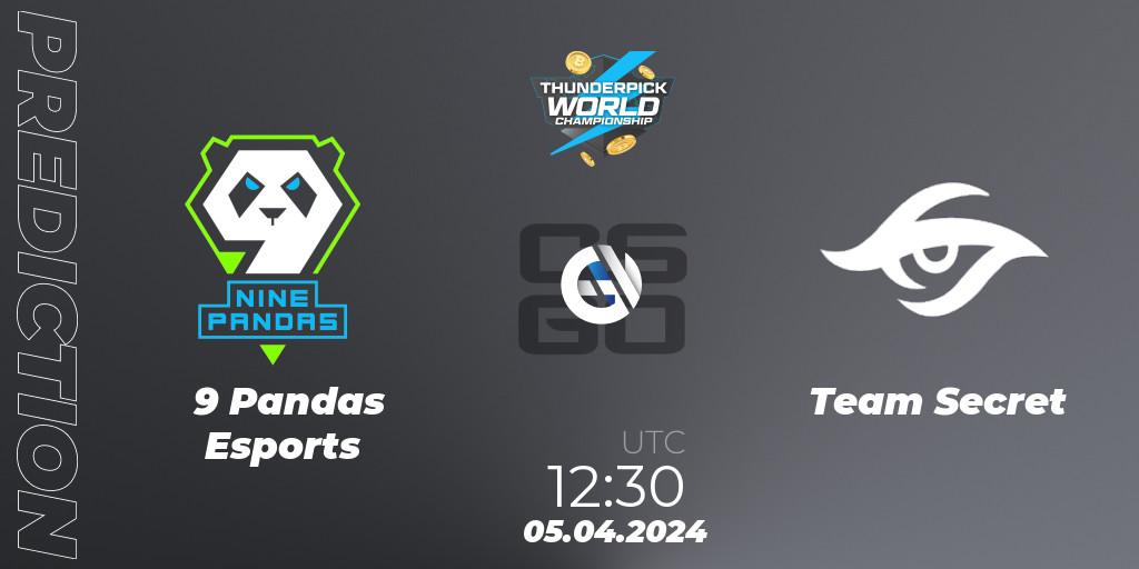 9 Pandas Esports vs Team Secret: Match Prediction. 05.04.24, CS2 (CS:GO), Thunderpick World Championship 2024: European Series #1