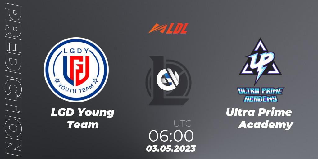 LGD Young Team vs Ultra Prime Academy: Match Prediction. 03.05.2023 at 06:00, LoL, LDL 2023 - Regular Season - Stage 2