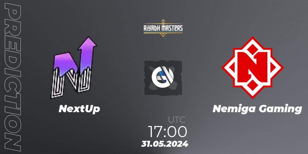 NextUp vs Nemiga Gaming: Match Prediction. 31.05.2024 at 17:20, Dota 2, Riyadh Masters 2024: Eastern Europe Closed Qualifier