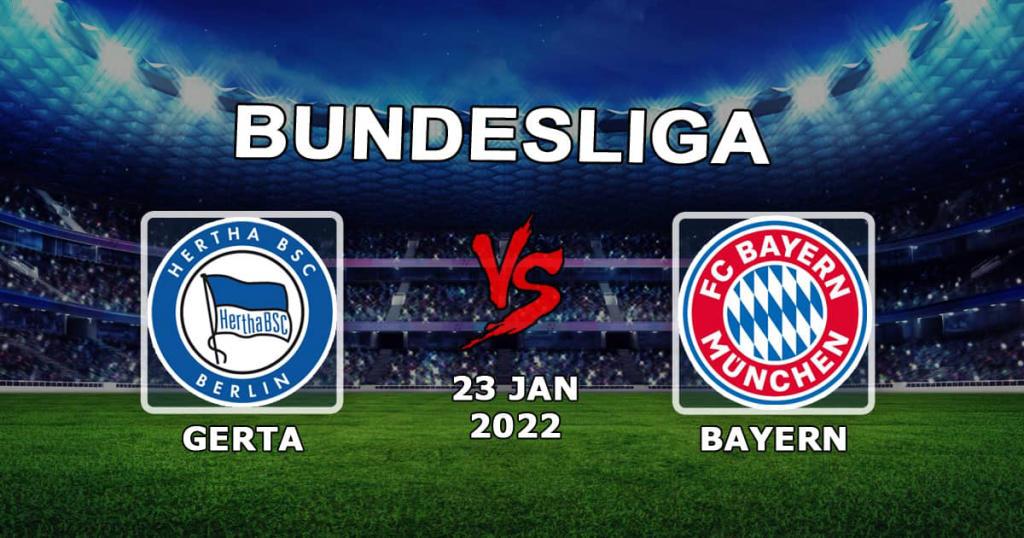 Hertha - Bayern: forudsigelse og væddemål på kampen i Bundesligaen - 23/01/2022