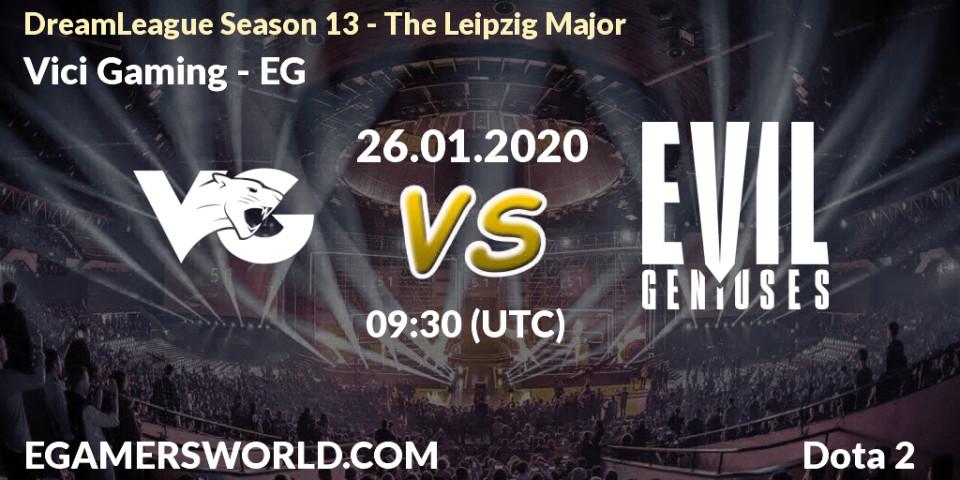 Vici Gaming vs EG: Match Prediction. 26.01.20, Dota 2, DreamLeague Season 13 - The Leipzig Major