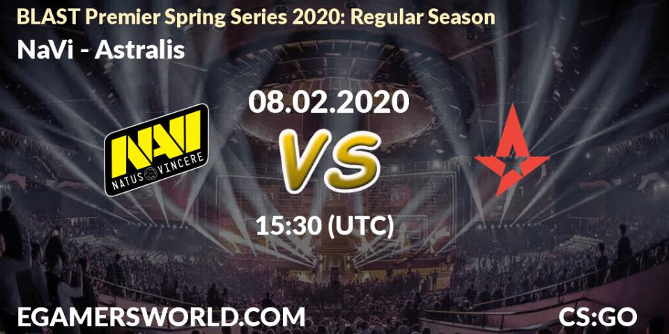 NaVi vs Astralis: Match Prediction. 08.02.20, CS2 (CS:GO), BLAST Premier Spring Series 2020: Regular Season