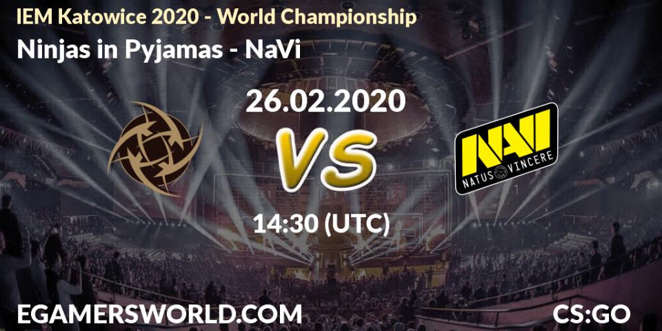 NiP vs NaVi: Match Prediction. 26.02.20, CS2 (CS:GO), IEM Katowice 2020 