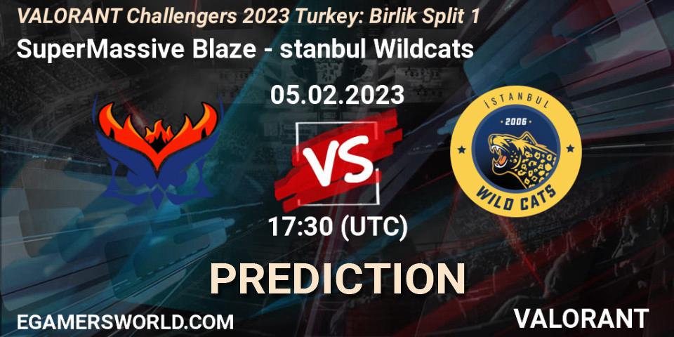 SuperMassive Blaze vs İstanbul Wildcats: Match Prediction. 05.02.23, VALORANT, VALORANT Challengers 2023 Turkey: Birlik Split 1